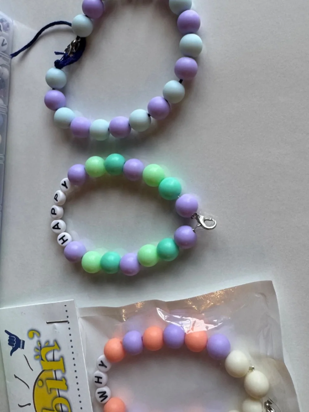 Silicone bead set
